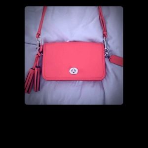 Coach Legacy Penny Leather Cross-Body with Tassels